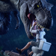 Image for article titled Man Eaten by Dinosaur While on Toilet Commemorated With Toy